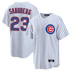 Johmsee C.Cubs #23 Ryne Sandberg Player White Game Home Stitched Jerseys