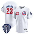 Johmsee C.Cubs #23 Ryne Sandberg Player White Vapor Premier Limited Home Stitched Jerseys