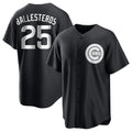 Johmsee C.Cubs #25 Mois¨¦s Ballesteros Player Black Game Stitched Jerseys