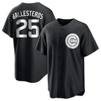 Johmsee C.Cubs #25 Mois¨¦s Ballesteros Player Black Game Stitched Jerseys