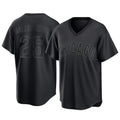 Johmsee C.Cubs #25 Mois¨¦s Ballesteros Player Black T-shirt Home Game Stitched Jerseys