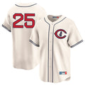 Johmsee C.Cubs #25 Mois¨¦s Ballesteros Player Cream Field of Dreams Limited Home Game Stitched Jerseys