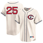 Johmsee C.Cubs #25 Mois¨¦s Ballesteros Player Cream Field of Dreams Limited Home Game Stitched Jerseys