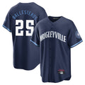 Johmsee C.Cubs #25 Mois¨¦s Ballesteros Player Navy City Connect Home Game Stitched Jerseys