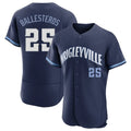 Johmsee C.Cubs #25 Mois¨¦s Ballesteros Player Navy City Connect Limited Elite Home Stitched Jerseys