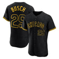 Johmsee C.Cubs #29 Michael Busch Player Black Snake Skin City Limited Elite Home Game Stitched Jerseys