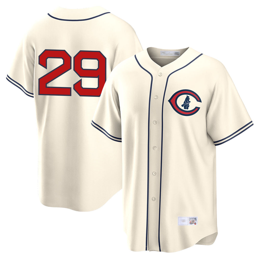 Johmsee C.Cubs #29 Michael Busch Player Cream Field of Dreams Home Game Stitched Jerseys