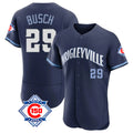 Johmsee C.Cubs #29 Michael Busch Player Navy City Connect 150th Anniversary Limited Elite Home Stitched Jerseys