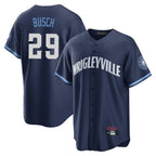 Johmsee C.Cubs #29 Michael Busch Player Navy City Connect Home Game Stitched Jerseys