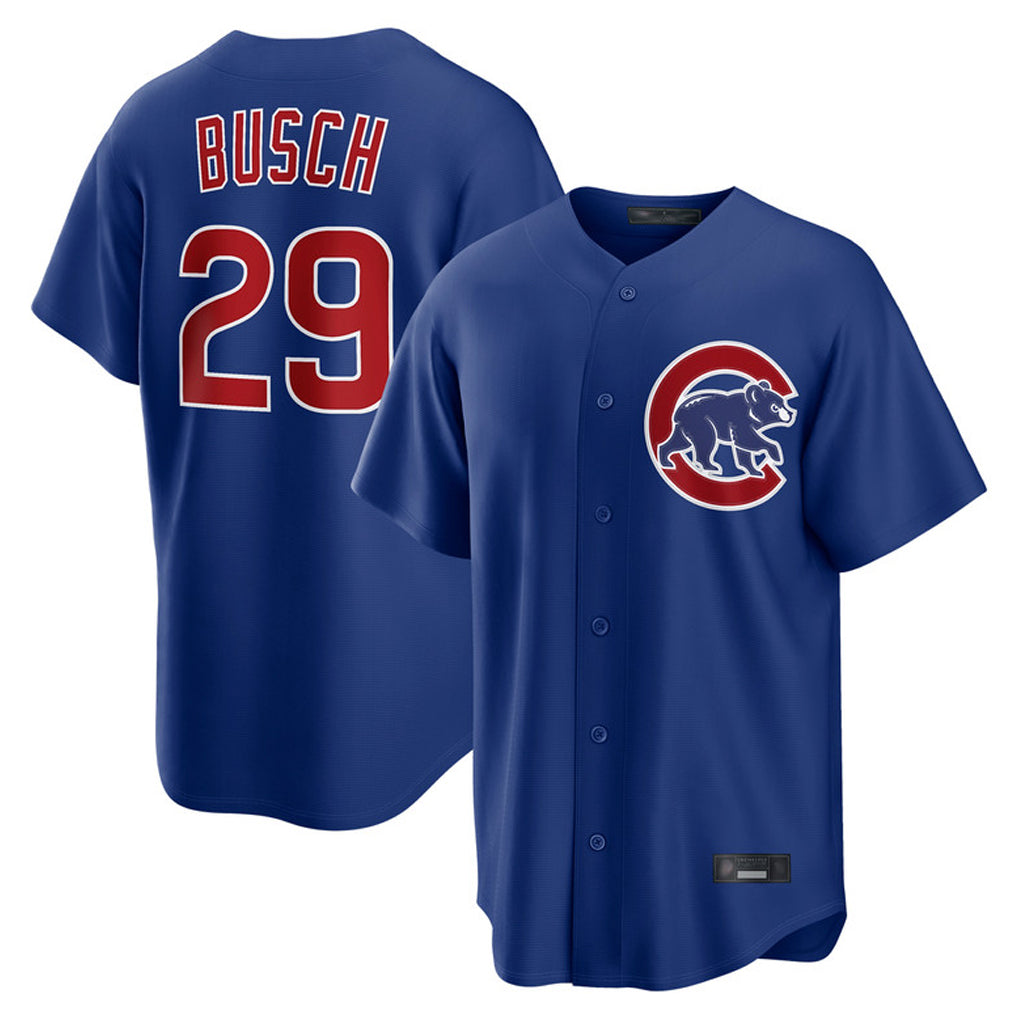 Johmsee C.Cubs #29 Michael Busch Player Royal Home Game Stitched Jerseys