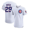 Johmsee C.Cubs #29 Michael Busch Player White Limited Elite Home Game Stitched Jerseys