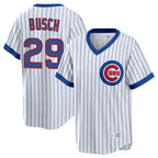 Johmsee C.Cubs #29 Michael Busch Player White T-shirt Cooperstown Collection Limited Stitched Jerseys