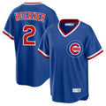 Johmsee C.Cubs #2 Nico Hoerner Player Royal T-shirt Cooperstown Collection Limited Stitched Jerseys