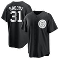 Johmsee C.Cubs #31 Greg Maddux Player Black Game Stitched Jerseys