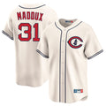 Johmsee C.Cubs #31 Greg Maddux Player Cream Field of Dreams Limited Home Game Stitched Jerseys
