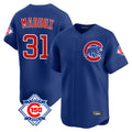 Johmsee C.Cubs #31 Greg Maddux Player Royal 150th Anniversary Limited Home Stitched Jerseys