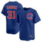 Johmsee C.Cubs #31 Greg Maddux Player Royal Limited Home Stitched Jerseys