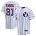 Johmsee C.Cubs #31 Greg Maddux Player White Game Home Stitched Jerseys