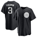 Johmsee C.Cubs #3 Alex Bregman Black Game Stitched Jerseys