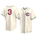 Johmsee C.Cubs #3 Alex Bregman Cream Field of Dreams Home Game Stitched Jerseys