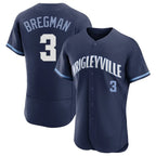 Johmsee C.Cubs #3 Alex Bregman Navy City Connect Limited Elite Home Stitched Jerseys