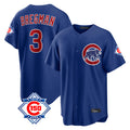 Johmsee C.Cubs #3 Alex Bregman Royal 150th Anniversary Home Game Stitched Jerseys