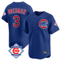 Johmsee C.Cubs #3 Alex Bregman Royal 150th Anniversary Limited Home Stitched Jerseys