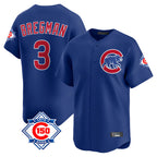 Johmsee C.Cubs #3 Alex Bregman Royal 150th Anniversary Limited Home Stitched Jerseys