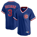 Johmsee C.Cubs #3 Alex Bregman Royal T-shirt Cooperstown Collection Limited Stitched Jerseys