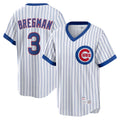 Johmsee C.Cubs #3 Alex Bregman White T-shirt Cooperstown Collection Limited Stitched Jerseys