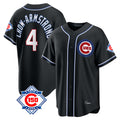 Johmsee C.Cubs #4 Pete Crow-Armstrong Player Black Fashion Out 150th Anniversary Game Stitched Jerseys