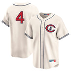 Johmsee C.Cubs #4 Pete Crow-Armstrong Player Cream Field of Dreams Limited Home Game Stitched Jerseys