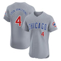 Johmsee C.Cubs #4 Pete Crow-Armstrong Player Gray Road Limited Elite Home Stitched Jerseys