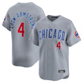 Johmsee C.Cubs #4 Pete Crow-Armstrong Player Gray Road Limited Home Stitched Jerseys