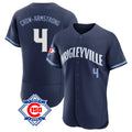 Johmsee C.Cubs #4 Pete Crow-Armstrong Player Navy City Connect 150th Anniversary Limited Elite Home Stitched Jerseys