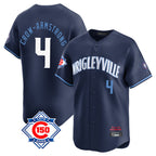 Johmsee C.Cubs #4 Pete Crow-Armstrong Player Navy City Connect 150th Anniversary Limited Home Stitched Jerseys