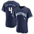 Johmsee C.Cubs #4 Pete Crow-Armstrong Player Navy City Connect Limited Elite Home Stitched Jerseys