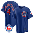 Johmsee C.Cubs #4 Pete Crow-Armstrong Player Royal 150th Anniversary Home Game Stitched Jerseys