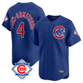Johmsee C.Cubs #4 Pete Crow-Armstrong Player Royal 150th Anniversary Limited Home Stitched Jerseys