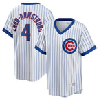 Johmsee C.Cubs #4 Pete Crow-Armstrong Player White T-shirt Cooperstown Collection Limited Stitched Jerseys