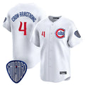 Johmsee C.Cubs #4 Pete Crow-Armstrong Player White Vapor Premier Limited Home Stitched Jerseys