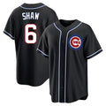Johmsee C.Cubs #6 Matt Shaw Player Black Fashion Out Game Stitched Jerseys