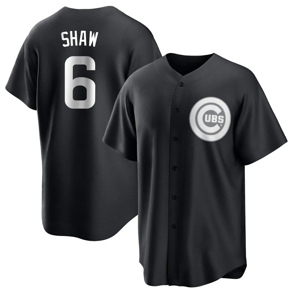 Johmsee C.Cubs #6 Matt Shaw Player Black Game Stitched Jerseys