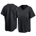 Johmsee C.Cubs #6 Matt Shaw Player Black T-shirt Home Game Stitched Jerseys