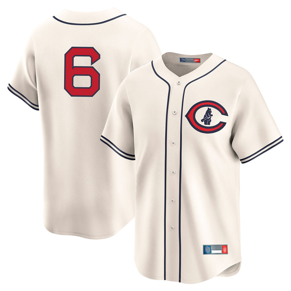 Johmsee C.Cubs #6 Matt Shaw Player Cream Field of Dreams Limited Home Game Stitched Jerseys