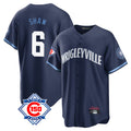 Johmsee C.Cubs #6 Matt Shaw Player Navy 150th Anniversary City Connect Home Game Stitched Jerseys