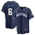 Johmsee C.Cubs #6 Matt Shaw Player Navy City Connect Home Game Stitched Jerseys