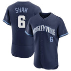 Johmsee C.Cubs #6 Matt Shaw Player Navy City Connect Limited Elite Home Stitched Jerseys