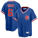 Johmsee C.Cubs #6 Matt Shaw Player Royal T-shirt Cooperstown Collection Limited Stitched Jerseys