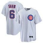 Johmsee C.Cubs #6 Matt Shaw Player White Game Home Stitched Jerseys